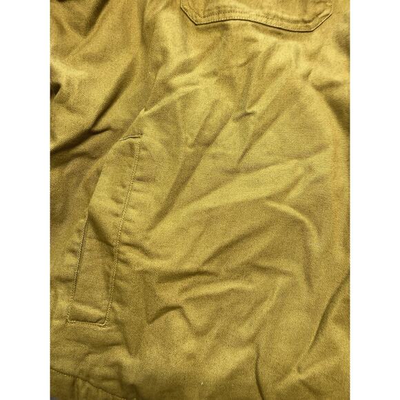 DULUTH Canvas Yellow Mustard Jacket Shacket Lined Sz 4XL Gorpcore Farm Work - Picture 2 of 6